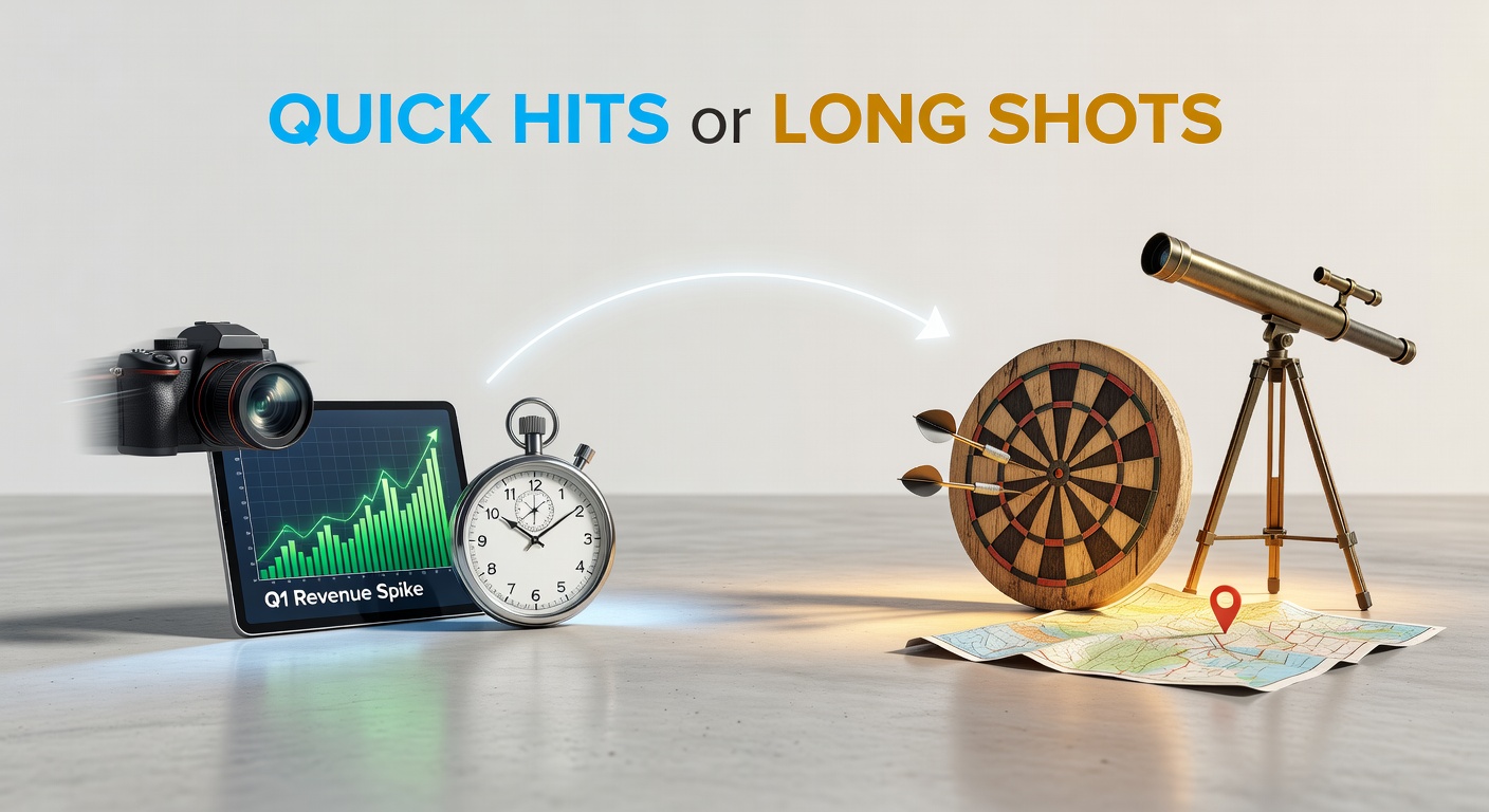 Graph comparing slot volatility curves: low-vol steady wins versus high-vol rare peaks, with hit frequency bars overlaid